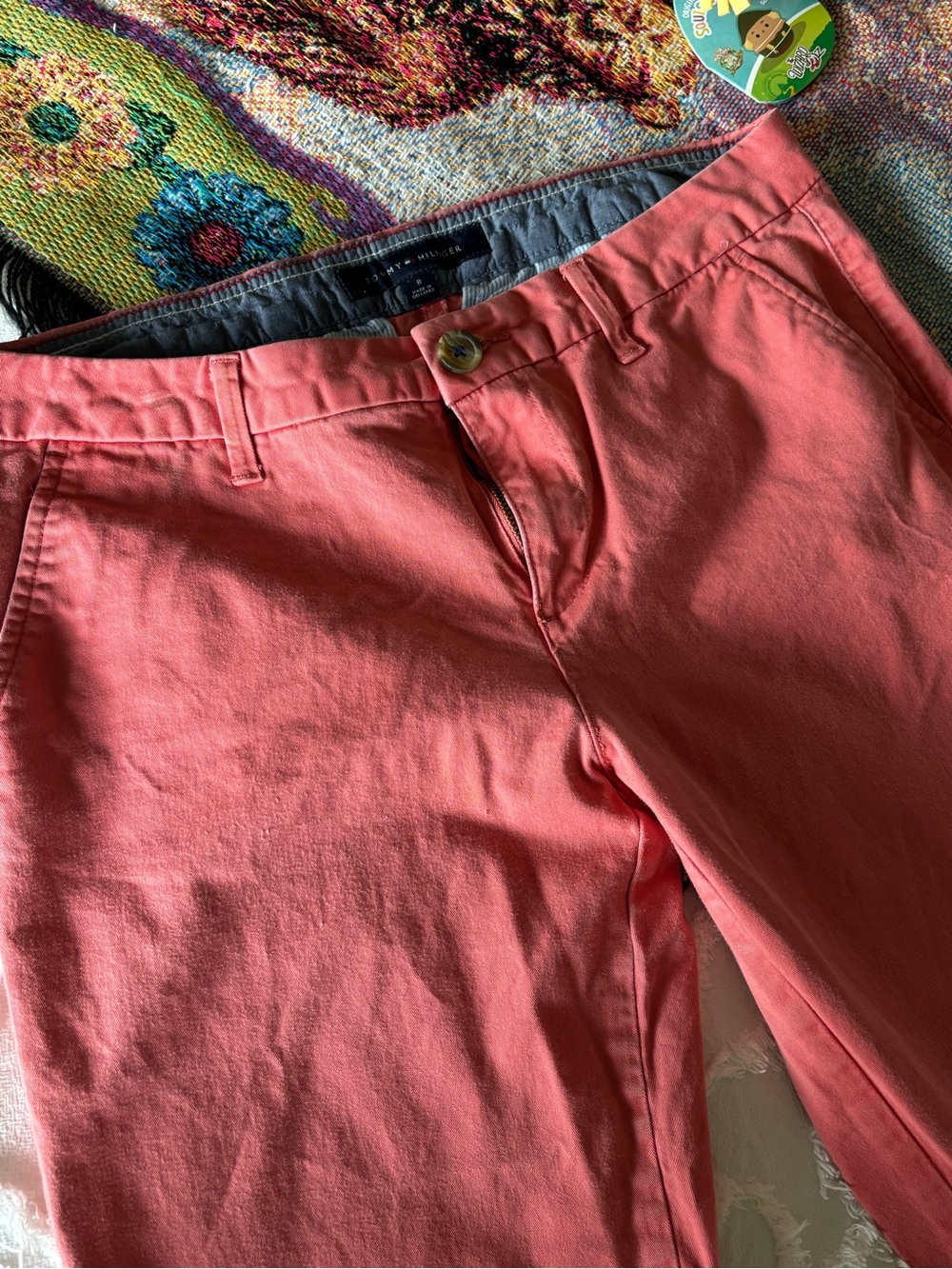 Tommy Hilfiger Men’s Coral-Pink Chino Pants